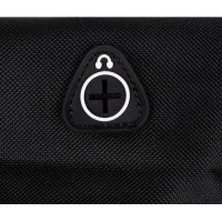 Školní reflexní batoh s USB - Music - černý