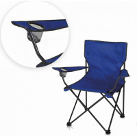 Skládací turistická židle - 82x80x50 cm - modrá