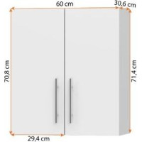Závěsná kuchyňská skříňka INEZ - 60 cm - bílá