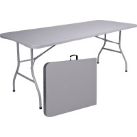Skládací cateringový stůl RATTAN - 180 cm - šedý