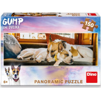 DINO Panoramatické puzzle Gump na gauči 150 dílků