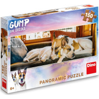 DINO Panoramatické puzzle Gump na gauči 150 dílků