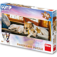 DINO Panoramatické puzzle Gump na gauči 150 dílků