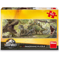 DINO Panoramatické puzzle Jurský svět 150 dílků
