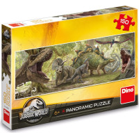 DINO Panoramatické puzzle Jurský svět 150 dílků