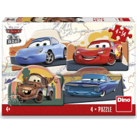 DINO Puzzle Cars: Na cestě 4x54 dílků