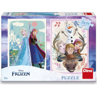 DINO Puzzle Ledové králoství: Anna a Elsa 2x77 dílků