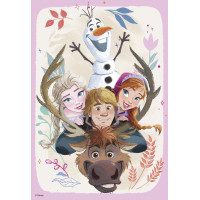 DINO Puzzle Ledové králoství: Anna a Elsa 2x77 dílků