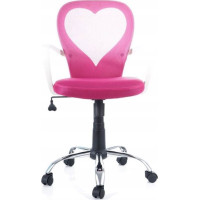 Dětská otočná židle DAISY - růžová