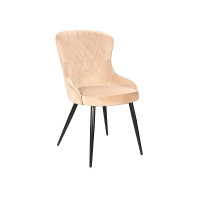Jídelní židle LOTUS Velvet - béžová/černá