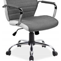 Kancelářská židle IRIS - šedá/bílá