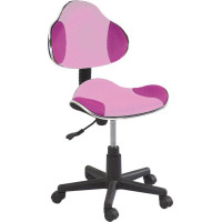 Dětská otočná židle ELSIE - tmavě růžová/růžová