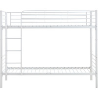 Kovová patrová postel BUNKY 200x90 cm - bílá
