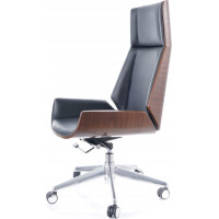 Kancelářská židle MARYLAND - černá/ořech