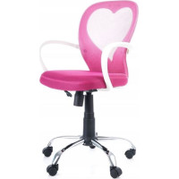 Dětská otočná židle DAISY - růžová