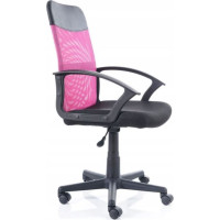 Kancelářská židle MILA - růžová/černá