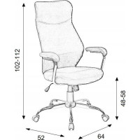Kancelářská židle GRAYSON - šedá