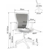 Kancelářská židle WILLOW - černá/šedá