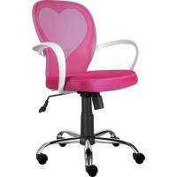 Dětská otočná židle DAISY - růžová
