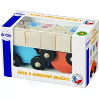 TEDDIES Autíčka s dopravními značkami