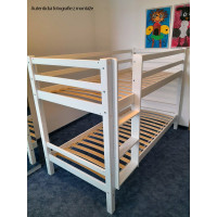 Dětská PATROVÁ postel BARČA 200x90 cm - bílá