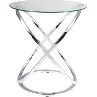 Konferenční stolek EOS C 52 cm- sklo/chrom