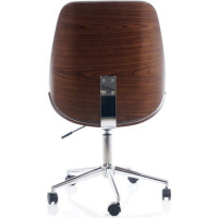 Kancelářská židle ARIZONA Velvet - šedá/ořech