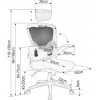 Kancelářská židle KAISA - černá