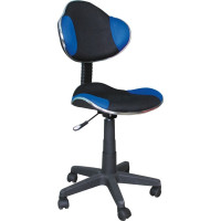 Dětská otočná židle ELSIE - modrá/černá