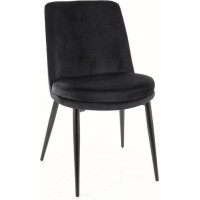 Jídelní židle KAYLA Velvet - černá