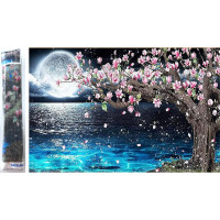 Norimpex Diamantové malování Magnolie 80x40 cm