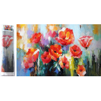 Norimpex Diamantové malování Vlčí máky 80x40 cm