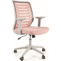 Kancelářská židle TESSA - růžová/šedá