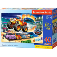 CASTORLAND Puzzle Skákající Monster Truck MAXI 40 dílků