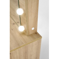 Toaletní stolek SUPERSTAR s LED osvětlením - dub artisan