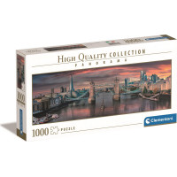 CLEMENTONI Panoramatické puzzle Přes řeku Temži 1000 dílků