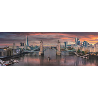 CLEMENTONI Panoramatické puzzle Přes řeku Temži 1000 dílků