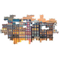 CLEMENTONI Panoramatické puzzle Zářivý Amsterdam 1000 dílků