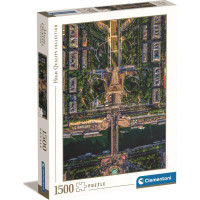 CLEMENTONI Puzzle Let nad Paříží 1500 dílků