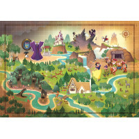 CLEMENTONI Puzzle Story Maps: Sněhurka 1000 dílků