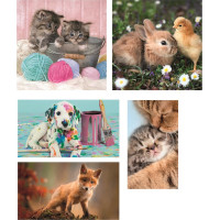 CLEMENTONI Puzzle Zvířecí kamarádi 10v1 (18, 30, 48, 60 dílků)