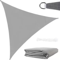 Stínící trojúhelníková plachta 3x3x3 m - šedá
