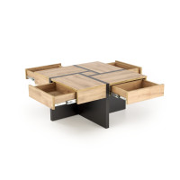 Konferenční stolek SILVA S - dub craft/černý