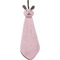 Dětský ručník PICCOLO Králíček 30x30 cm - světle růžový