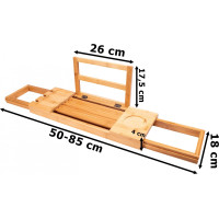 Bambusová polička na vanu DAFNE