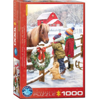 EUROGRAPHICS Puzzle Vánoční poník 1000 dílků