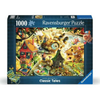 RAVENSBURGER Puzzle Pozor, prasátka! (Tři malá prasátka) 1000 dílků
