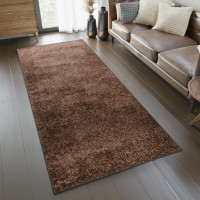 Koberec SHAGGY TOKYO - tmavě hnědý - 140x100 cm