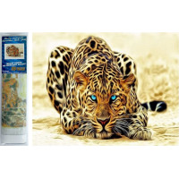 Norimpex Diamantové malování Číhající leopard 30x40 cm