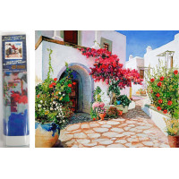 Norimpex Diamantové malování Květinová ulička 30x40 cm